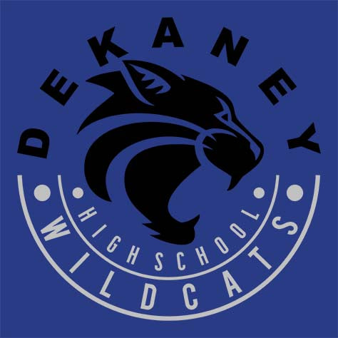 Dekaney Wildcats Premium Royal Blue T-shirt - Design 19