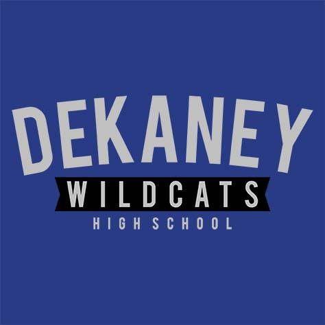 Dekaney High School Wildcats Royal Blue Garment Design 21