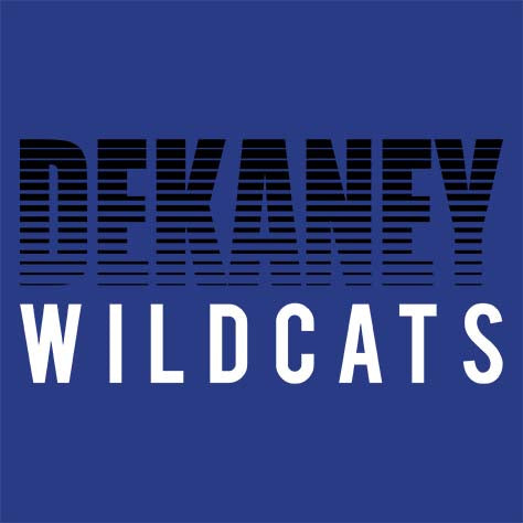 Dekaney High School Wildcats Royal Blue Garment Design 24