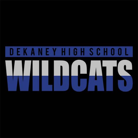 Dekaney High School Wildcats Black Garment Design 25