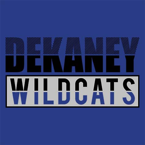 Dekaney High School Wildcats Royal Blue Garment Design 31