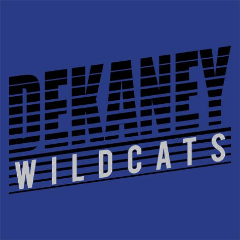 Dekaney Wildcats Premium Royal Blue T-shirt - Design 32