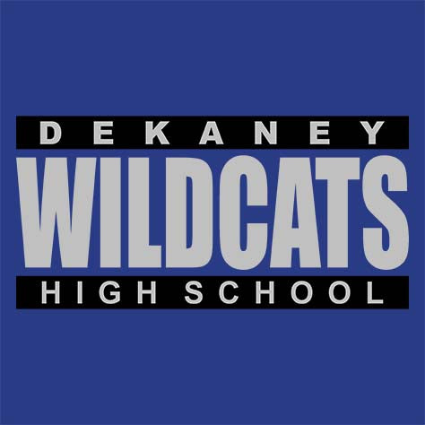 Dekaney High School Wildcats Royal Blue Garment Design 98