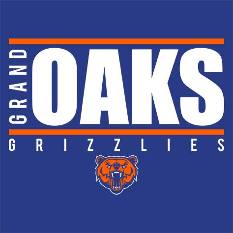 Grand Oaks Grizzlies Premium Royal T-shirt - Design 07