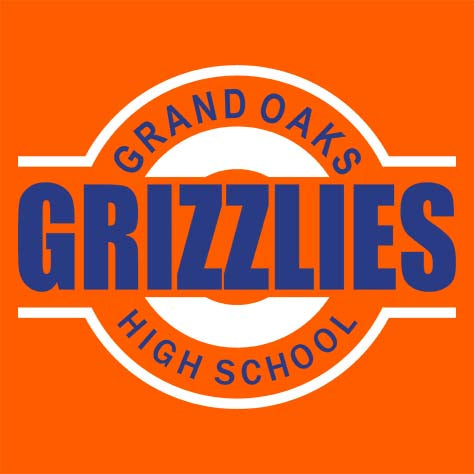 Grand Oaks Grizzlies Premium Orange T-shirt - Design 11