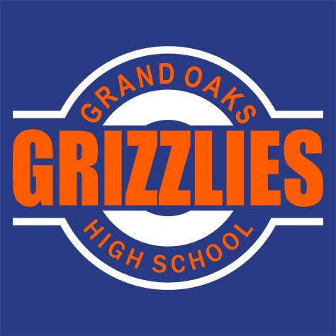 Grand Oaks Grizzlies Premium Royal Hoodie - Design 11