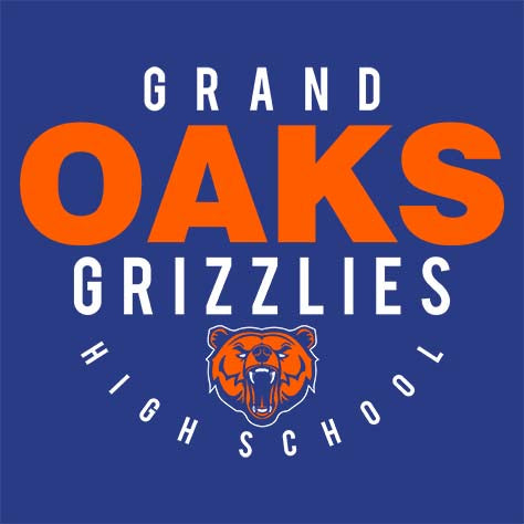 Grand Oaks Grizzlies Premium Royal T-shirt - Design 12