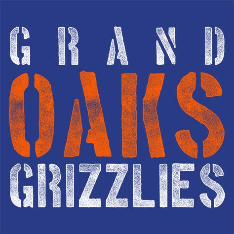 Grand Oaks Grizzlies Premium Royal Hoodie - Design 17