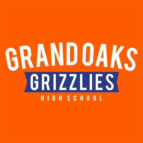 Grand Oaks High School Grizzlies Orange Garment Design 21