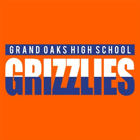 Grand Oaks Grizzlies Premium Orange T-shirt - Design 25