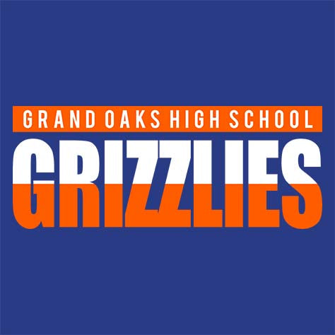 Grand Oaks Grizzlies Premium Royal T-shirt - Design 25