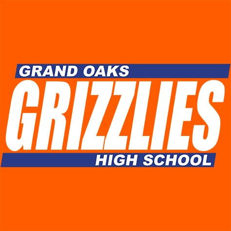 Grand Oaks Grizzlies Premium Orange T-shirt - Design 72