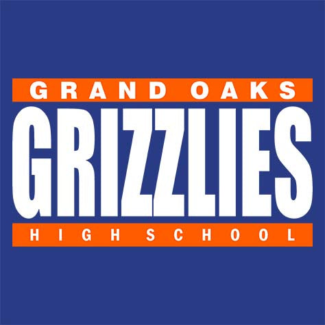 Grand Oaks Grizzlies Premium Royal T-shirt - Design 98