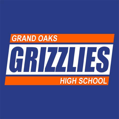 Grand Oaks Grizzlies Premium Royal Hoodie - Design 72