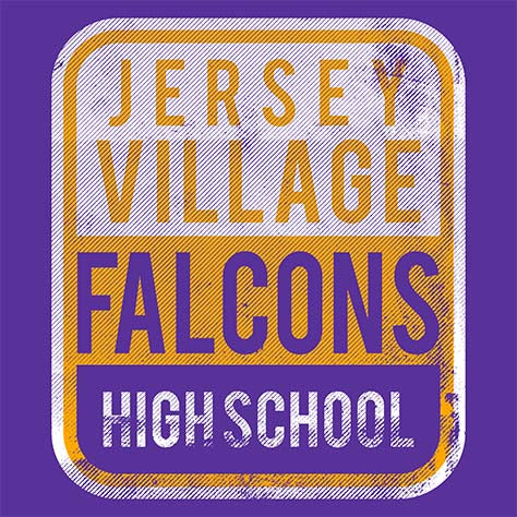 Jersey Village High School Falcons Purple Garment Design 01