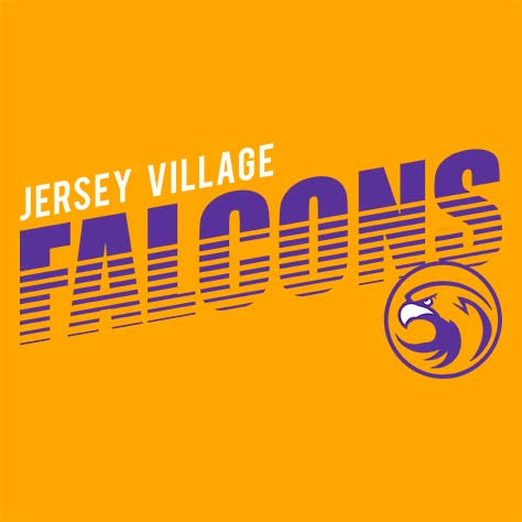 Jersey Village High School Falcons Gold Garment Design 08