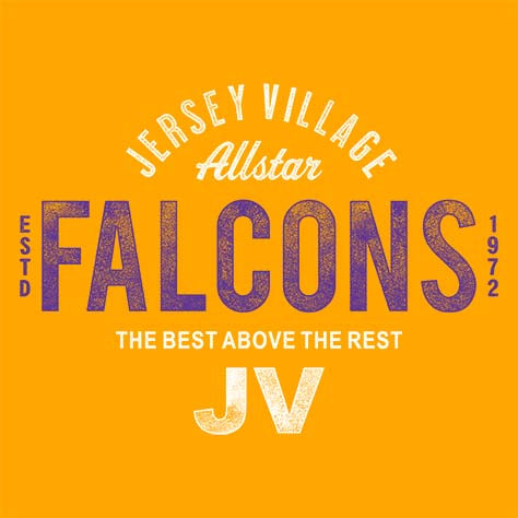 Jersey Village High School Falcons Gold Garment Design 40