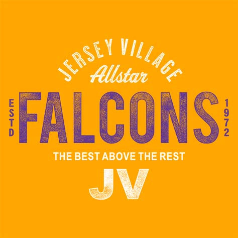 Jersey Village Falcons Premium Gold T-shirt - Design 40