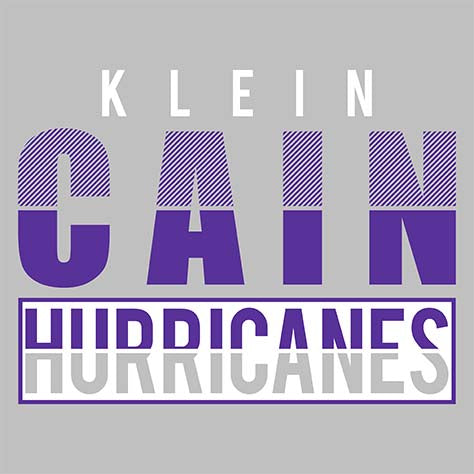 Klein Cain High School Hurricanes Sports Grey Garment Design 31