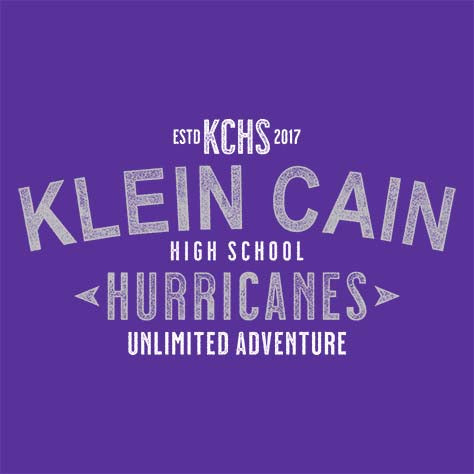 Klein Cain High School Hurricanes Purple Garment Design 42