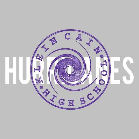 Klein Cain High School Hurricanes Sports Grey Garment Design 88