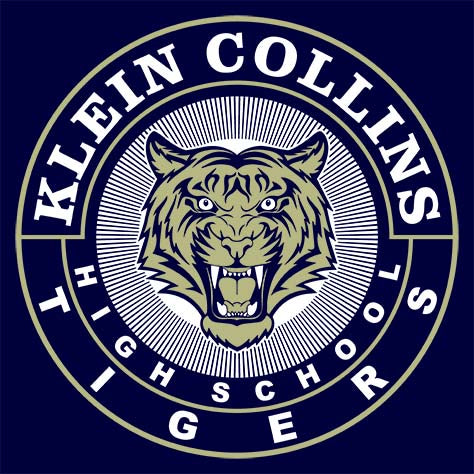 Klein Collins Tigers Premium Navy T-shirt - Design 02