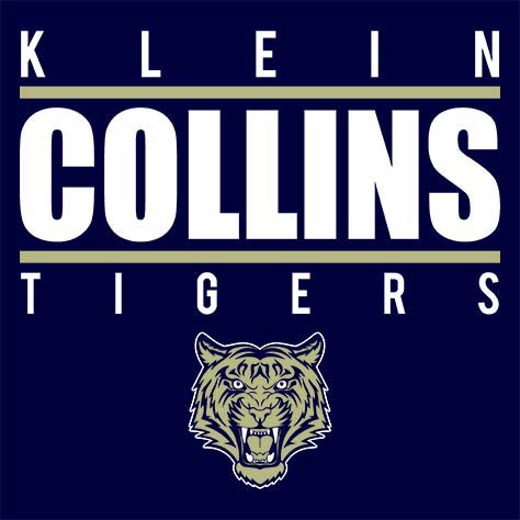 Klein Collins Tigers Premium Navy T-shirt - Design 03