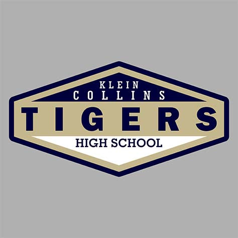 Klein Collins Tigers Premium Grey Hoodie - Design 09