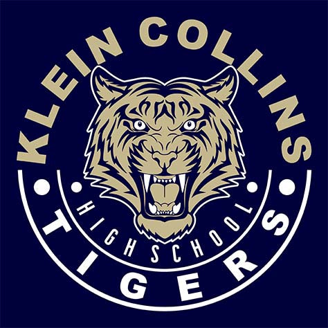 Klein Collins Tigers Premium Navy Hoodie - Design 19