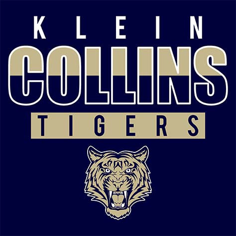 Klein Collins Tigers Premium Navy Hoodie - Design 23