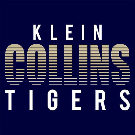 Klein Collins Tigers Premium Navy Hoodie - Design 24