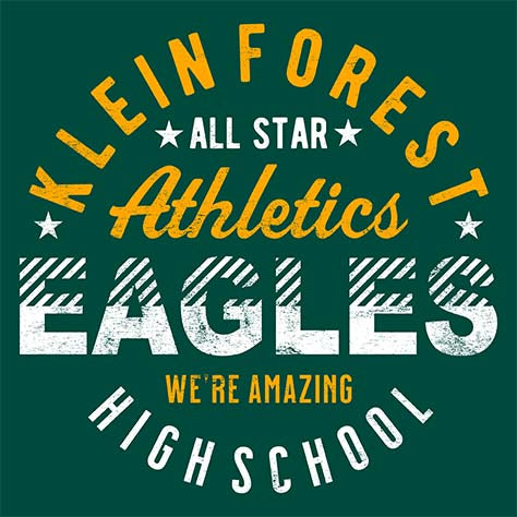 Klein Forest High School Golden Eagles Forest Green Garment 18