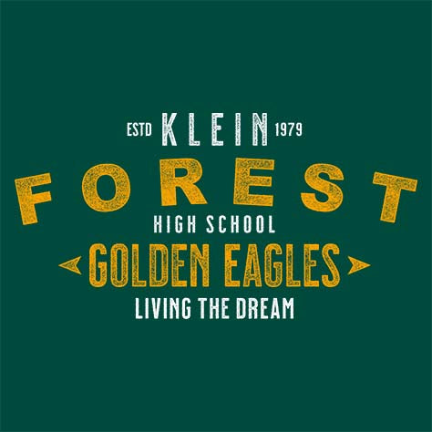 Klein Forest High School Golden Eagles Forest Green Garment 42