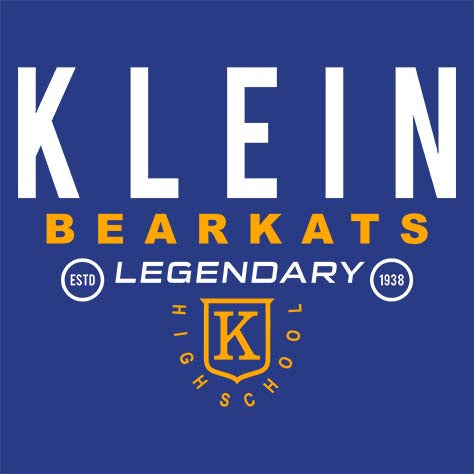 Klein Bearkats Premium Royal Blue Hoodie - Design 03