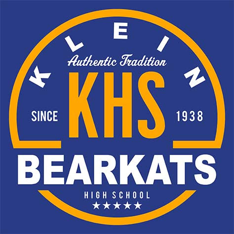 Klein Bearkats Premium Royal Blue T-shirt - Design 04