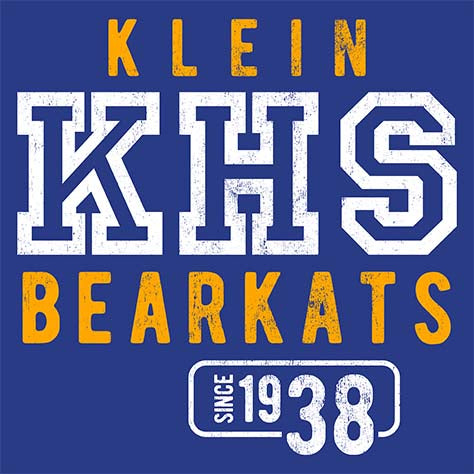 Klein Bearkats - Design 08 - Royal Blue Garment