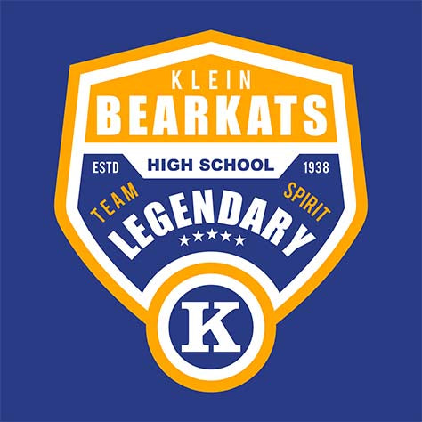 Klein Bearkats Premium Royal Blue Hoodie - Design 14