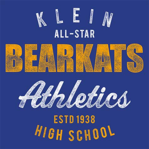 Klein High School Bearkats Royal Blue Garment 34