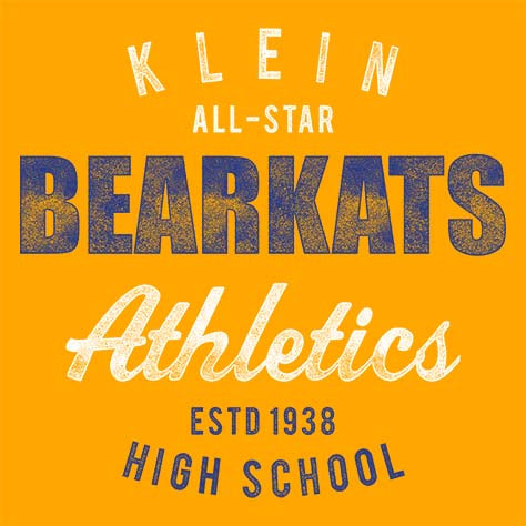 Klein Bearkats - Design 34 - Gold Garment