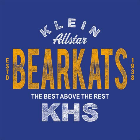 Klein High School Bearkats Royal Blue Garment 40