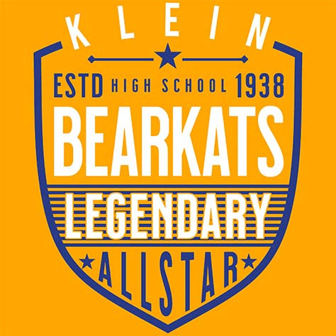 Klein High School Bearkats Gold Garment 62