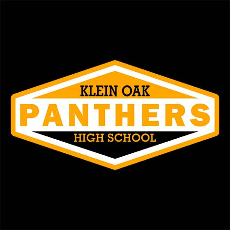 Klein Oak Panthers Premium Black T-shirt - Design 09