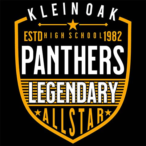 Klein Oak High School Panthers Black Garment 62