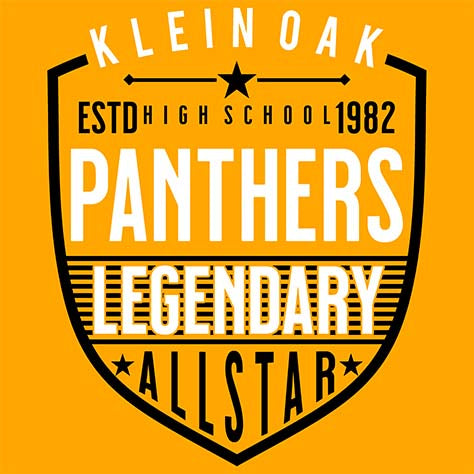 Klein Oak High School Panthers Gold Garment 62