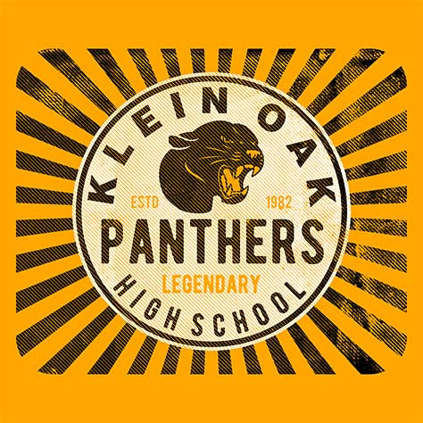 Klein Oak High School Panthers Gold Garment 68