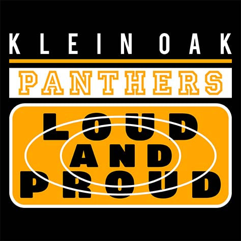 Klein Oak High School Panthers Black Garment 86