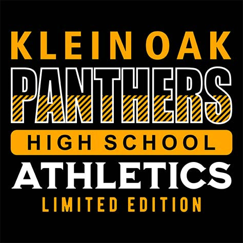 Klein Oak Panthers - Design 90 - Black Garment