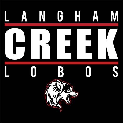 Langham Creek High School Lobos Black Garment Design 07