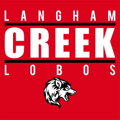 Langham Creek High School Lobos Red Garment Design 07