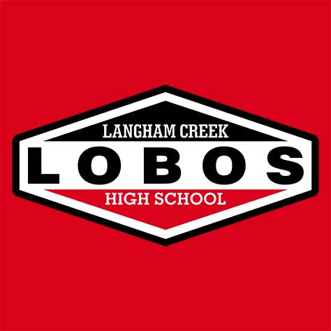 Langham Creek High School Lobos Red Garment Design 09